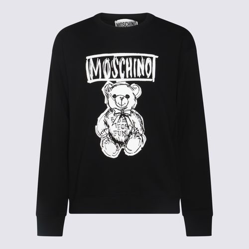 Moschino Black Cotton Sweatshirt - Moschino - Modalova