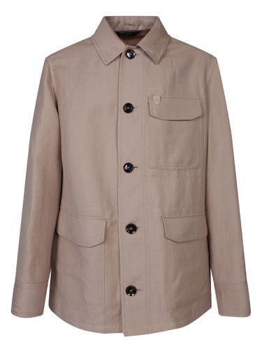 Foldover Pockets Beige Overshirt - Brioni - Modalova