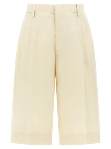 Tagliatore Linen Bermuda Shorts - Tagliatore - Modalova