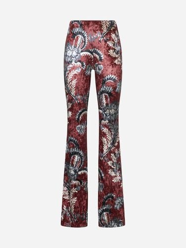 Etro Floral Print Velvet Trousers - Etro - Modalova