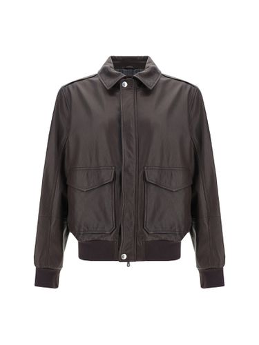 Brunello Cucinelli Leather Jacket - Brunello Cucinelli - Modalova