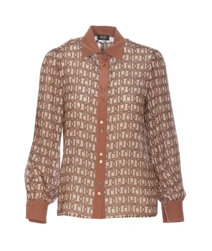 Liu-Jo All Over Logo Monogram Shirt - Liu-Jo - Modalova