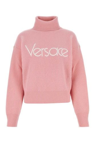 Versace Pink Wool Sweater - Versace - Modalova