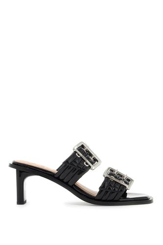 Ganni womens Patent Buckle M - Ganni - Modalova