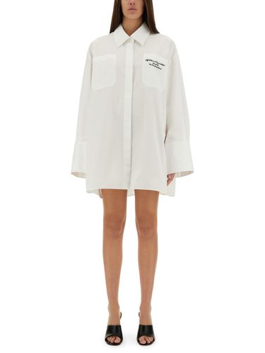 Off-White Oversized Poplin Shirt - Off-White - Modalova