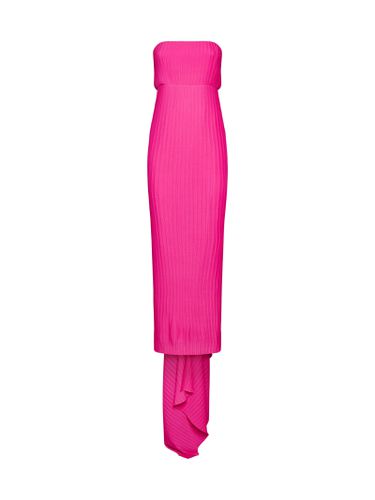 Pink Harlee Pleated Strapless Maxi Dress In Polyester Woman - Solace London - Modalova