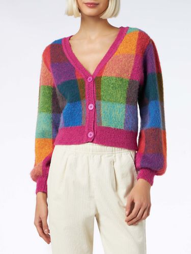 Woman Brushed Cropped Cardigan With Puff Sleeves - MC2 Saint Barth - Modalova