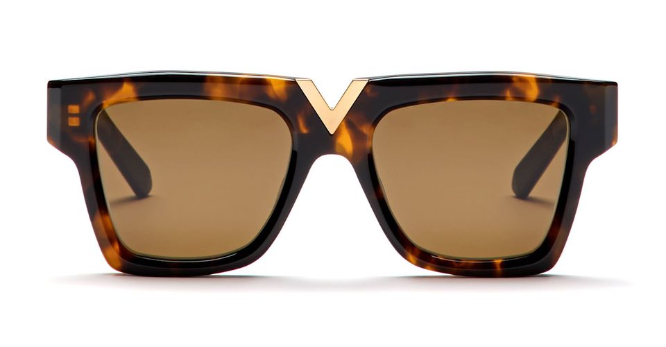 V-gold-i - Brown Tortoise / Gold Sunglasses - Valentino Eyewear - Modalova