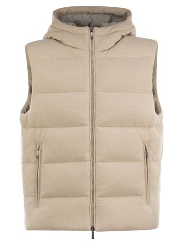 Goose Down Vest In Wool And Cashmere - Peserico - Modalova