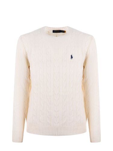 Wool And Cashmere Cable Knit Sweater - Polo Ralph Lauren - Modalova