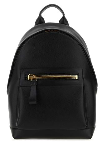 Tom Ford Black Leather Backpack - Tom Ford - Modalova