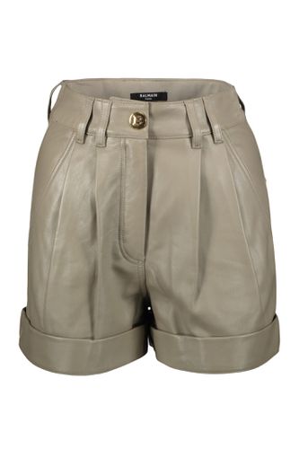 Balmain Leather Shorts - Balmain - Modalova