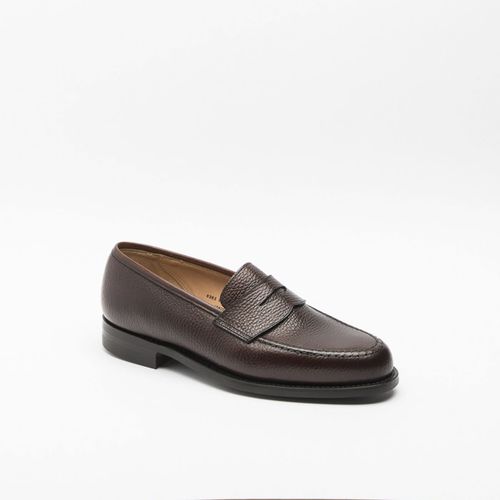 Boston Dark Brown Country Calf Penny Loafer - Crockett & Jones - Modalova