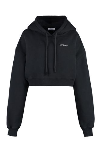 Off-White Cropped Hoodie - Off-White - Modalova