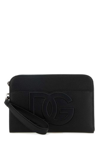 Dolce & Gabbana Black Leather Pouch - Dolce & Gabbana - Modalova