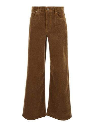 Le Slim Palazzo Pants With High Waist And Palazzo Style In Cotton Blend Stretch Woman - Frame - Modalova