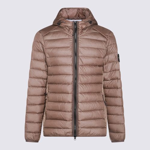 Stone Island Brown Down Jacket - Stone Island - Modalova