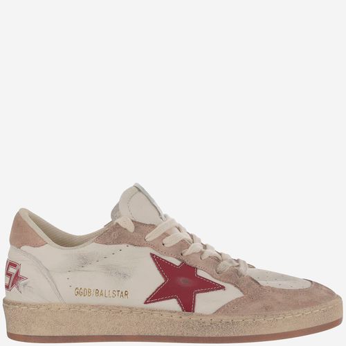 Ball Star White Leather Sneakers - Golden Goose - Modalova