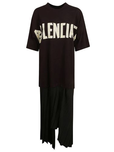 Balenciaga Logo Print T-shirt Dress - Balenciaga - Modalova