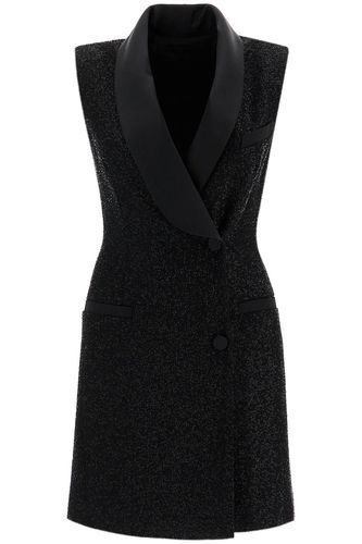 Tower Dress In Satin And Sequins With - Max Mara Pianoforte - Modalova