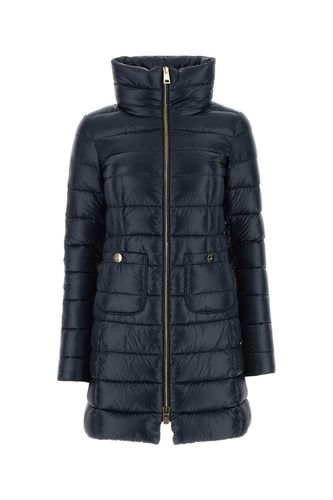 Dark Blue Nylon Maria Down Jacket - Herno - Modalova