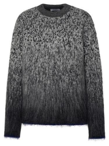 Off-White Grey Mohair Fuzzy Sweater - Off-White - Modalova