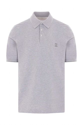 Logo Detailed Short-sleeved Polo Shirt - Brunello Cucinelli - Modalova