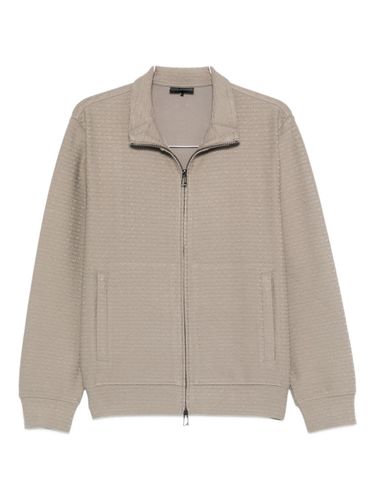 Cotton Blend Zipped Sweatshirt - Emporio Armani - Modalova