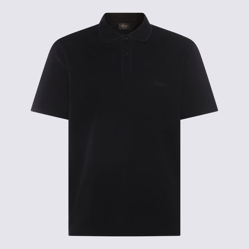 Brioni Black Cotton Polo Shirt - Brioni - Modalova