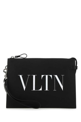 Zipped Logo Printed Wallet - Valentino Garavani - Modalova