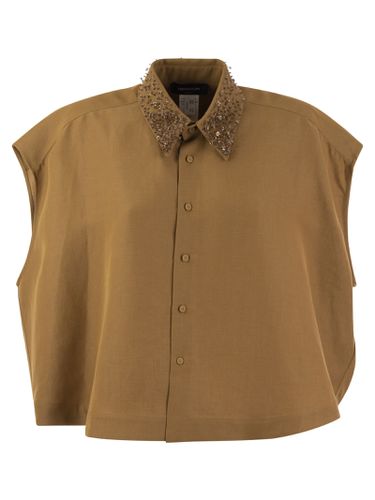 Fluid Linen And Viscose Shirt - Fabiana Filippi - Modalova