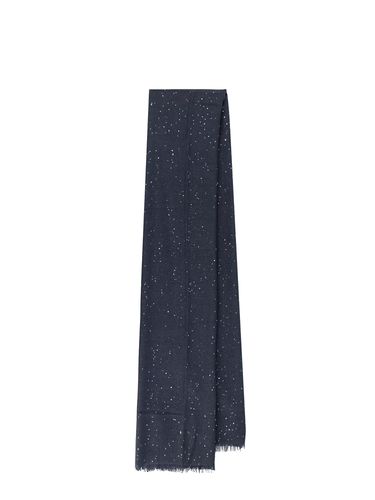 Sequin-embellished Frayed Scarf - Brunello Cucinelli - Modalova