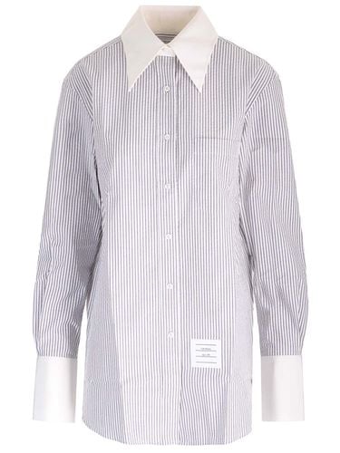 Thom Browne Seersucker Long Shirt - Thom Browne - Modalova