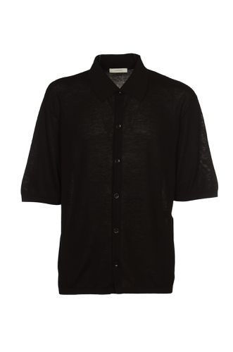 Short-sleeved Knit Buttoned Polo Shirt - Lemaire - Modalova