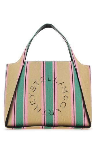 Embroidered Raffia Stella Logo Shopping Bag - Stella McCartney - Modalova