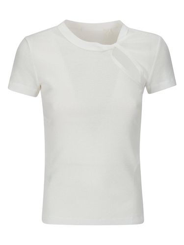 Asymmetrical Slash Short Sleeved Top - Helmut Lang - Modalova