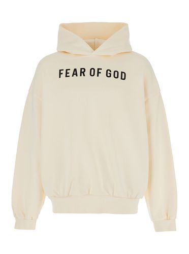 Hoodie With Logo Lettering On The Front In Cotton Man - Fear of God - Modalova