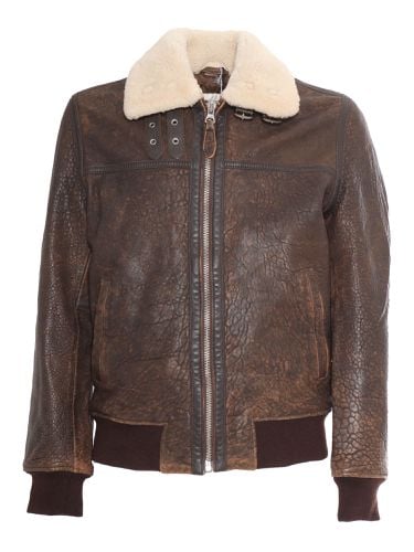 Schott NYC Leather Jacket - Schott NYC - Modalova