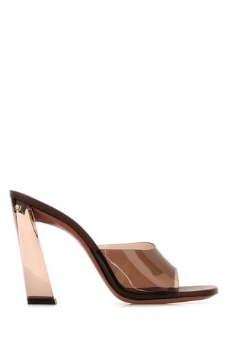 Brown Pvc Brigitte Mules - Amina Muaddi - Modalova