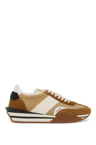 Techno Canvas And Suede james Sneakers - Tom Ford - Modalova