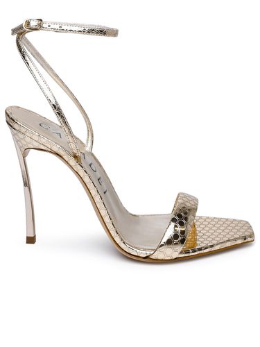 Superblade Atomium Platinum Laminated Fabric Sandals - Casadei - Modalova