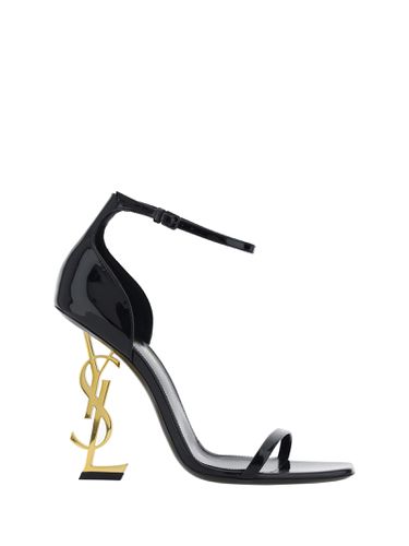 Opyum Sandal In Patent Leather - Saint Laurent - Modalova