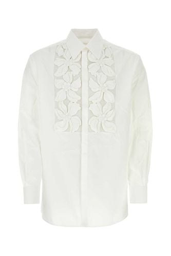 White Poplin Shirt - Valentino Garavani - Modalova