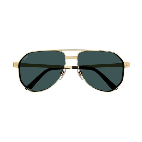 Ct0461s Santos De Cartier 003 Gold Sunglasses - Cartier Eyewear - Modalova