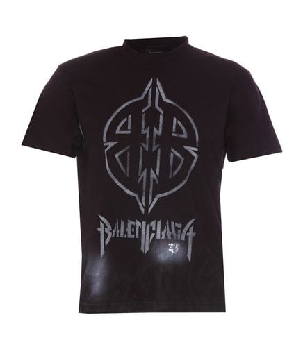 Balenciaga Metal Bb Stencil T-shrit - Balenciaga - Modalova