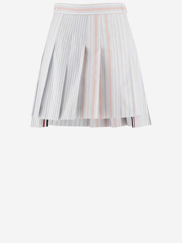 Thom Browne Cotton Pleated Skirt - Thom Browne - Modalova