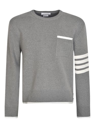 Stripe Sleeve Sweatshirt - Thom Browne - Modalova