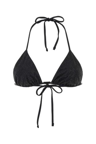 Black Stretch Re-nylon Bikini Top - Prada - Modalova