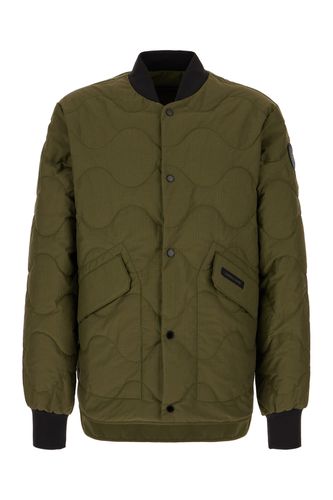 Military Green Cotton Blend Boswell Reversible Down Jacket - Canada Goose - Modalova