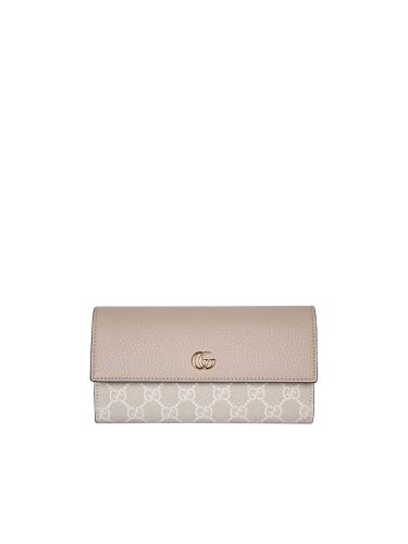 Continental Marmon Gg Monogram Beige Wallet - Gucci - Modalova
